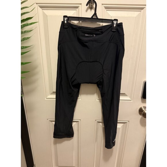 Baleaf UPF50+ Padded Cycling Pants XL Black W/ Zipper Pocket & Reflective Detail - Picture 2 of 7